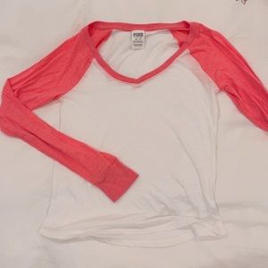 Neon Pink Baseball Long Sleeve